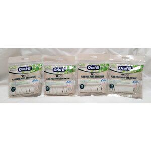 Lot of 4 Oral-B Eco Floss Picks Mint Flavor 75 Count Each Total of 300 Picks